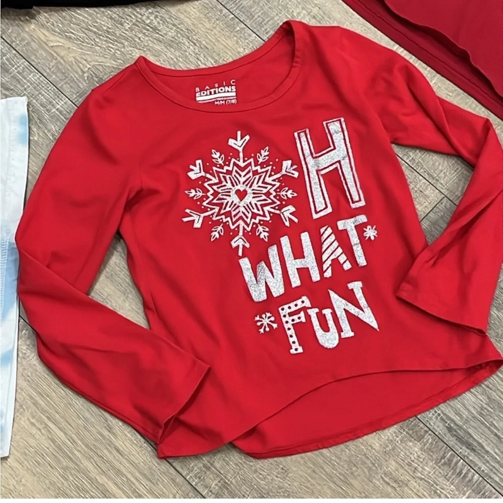Girls  Christmas Design Clothing Bundle in Girls Size 6/8 Assorted Brands